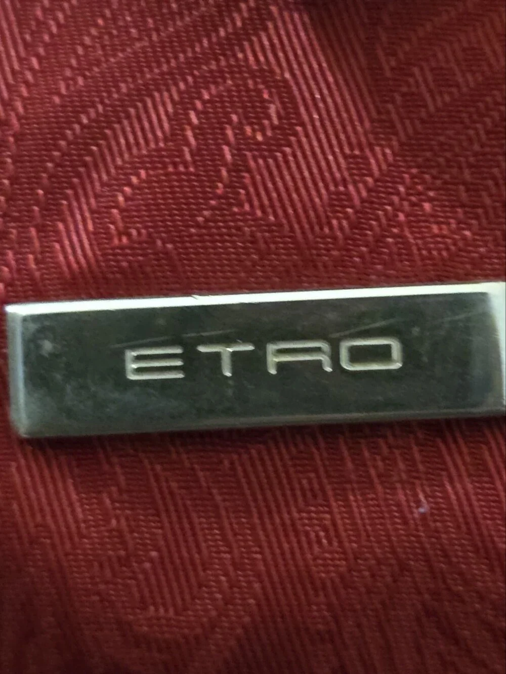 Etro Red Jaquard Crossbody C.O.A. Included EUC - Picture 5 of 16
